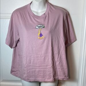 Uniqlo Disney Collab Rapunzel Tangled Embroidered Princess Size M Tee Shirt